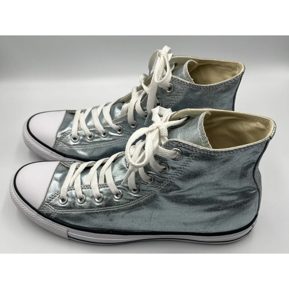 Converse Chuck Taylor‎ Hi Icy Blue Glacier Metallic High Top Mens 10 Womens 12